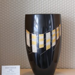 鋳銅布目象嵌花器「風音」