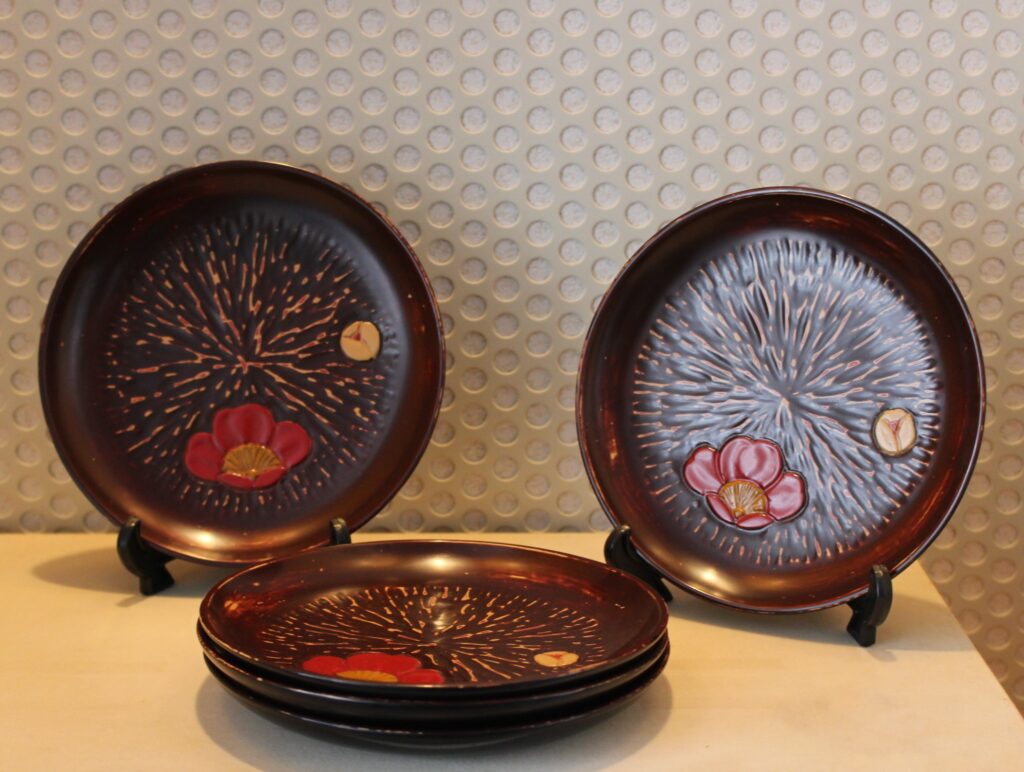茶托 古代塗(梅)