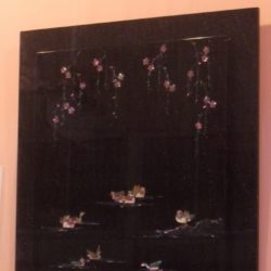 パネル 下垂れ桜オシ鳥