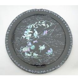 飾皿 水辺の風景